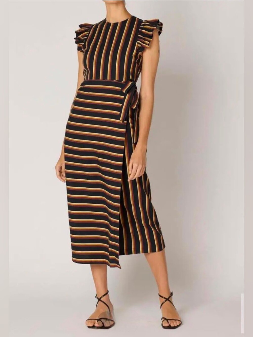 Cleobella Greta in Black Multi Midi Dress